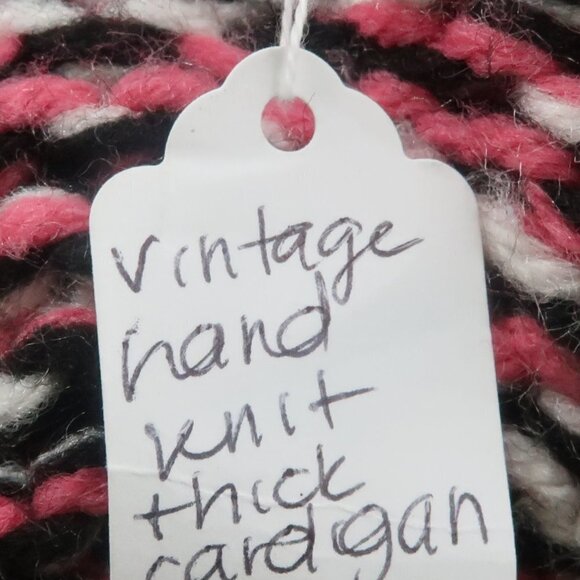 Vintage Hand Made by United Methodist Women Thick Button Down Cardigan Size XL - Picture 3 of 14